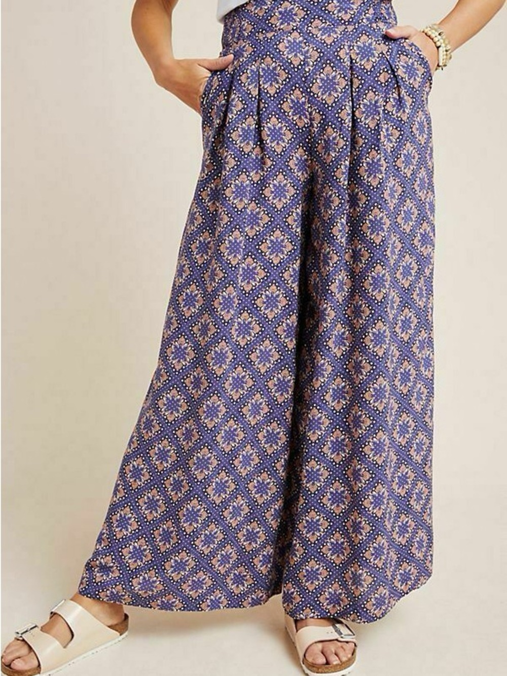 Anthropologie Maeve Terrace Wide Leg Pant